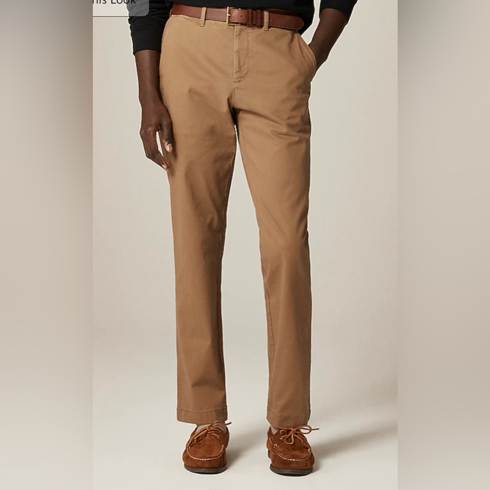 J. Crew Men's 770Straight-fit stretch chino Khaki jeans Size 30x32‎